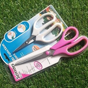 Multi-Function Scissors Set - White and Pink